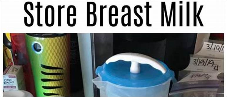 Breast milk pitcher